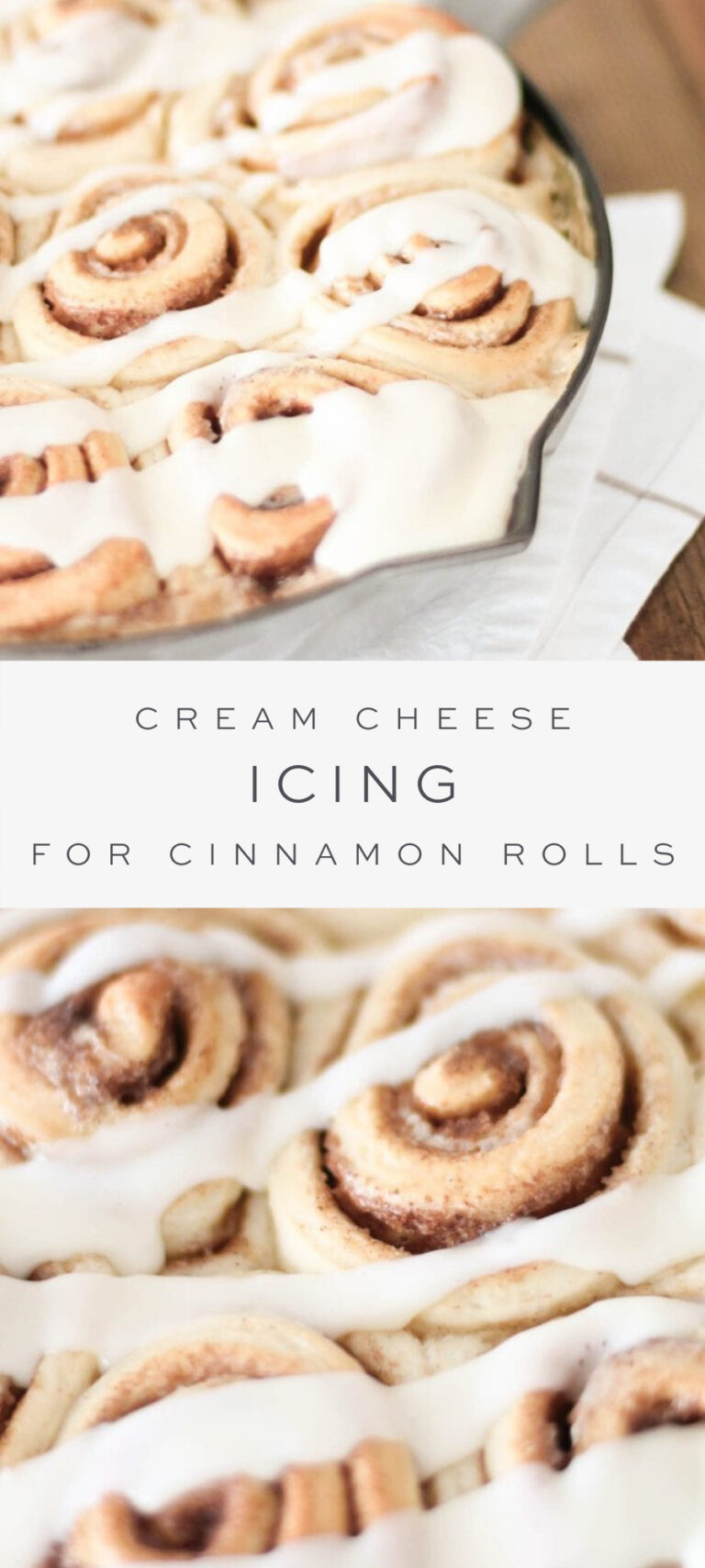 Without Powdered Sugar, Make Cinnamon Roll Icing